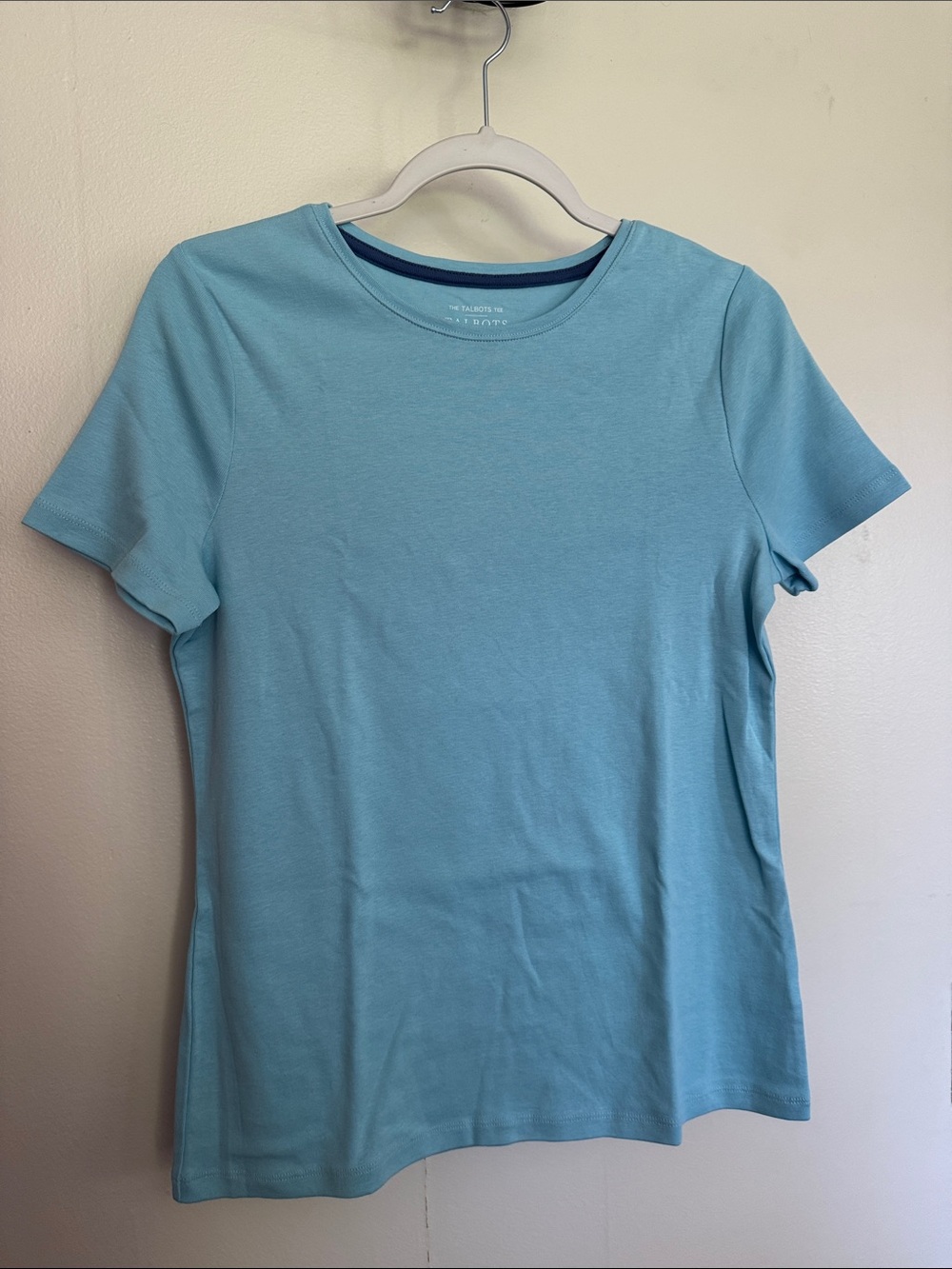 Talbots Aqua Short Sleeve Crewneck Tee
